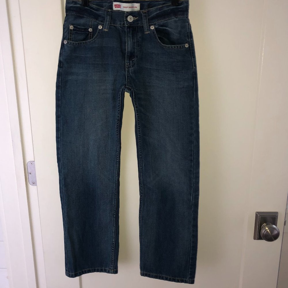 Levi's 505 regular fit jeans boy's sz 10 Reg EUC LN